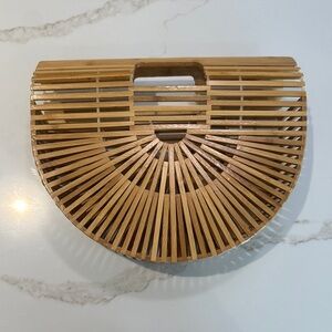 Bamboo Half-Moon Bag